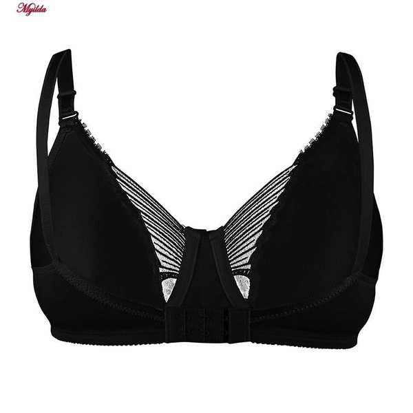 سوتین زنانه پرسی فنردار طرح پروانه مشکی لین کد 4680-744 ماییلدا - تصویر 3
