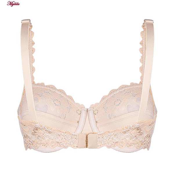 سوتین زنانه فانتزی فنردار کرم لین کد 4680-415 ماییلدا - تصویر 3