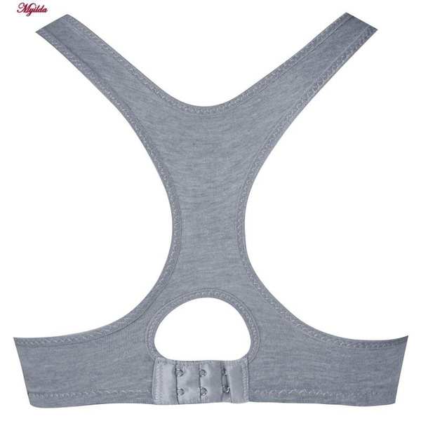 نیم تنه ورزشی زنانه مدل پددار طوسی کد 3785 ماییلدا - تصویر 3