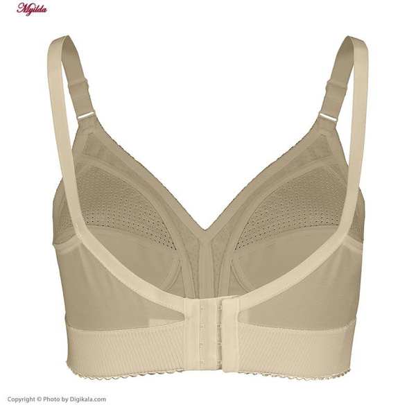 سوتین زنانه سه تیکه زنبوری مدل بدون فنر کرم لین کد 4680-412 ماییلدا - تصویر 4
