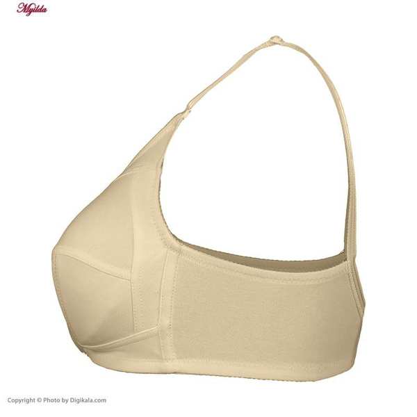 سوتین زنانه سه تکه نخی لاکرا مدل بدون فنر کرم لین کد 4680-419 ماییلدا - تصویر 3