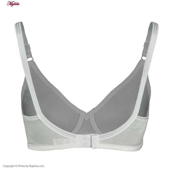 سوتین زنانه پرلون مدل پرسی فنردار سفید لین کد 4680-741 ماییلدا - تصویر 4