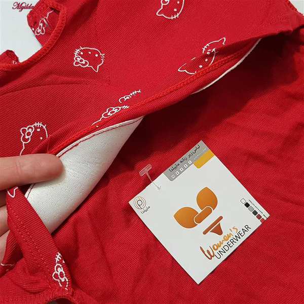 تیشرت آستین کوتاه زنانه کراپ مدل کیتی رنگ قرمز ماییلدا کد 5262-5039 - تصویر 5