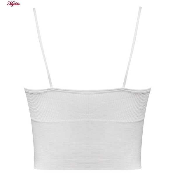 تاپ زنانه کراپ مدل پد متحرک رنگ سفید ماییلدا کد 5250-175 - تصویر 3