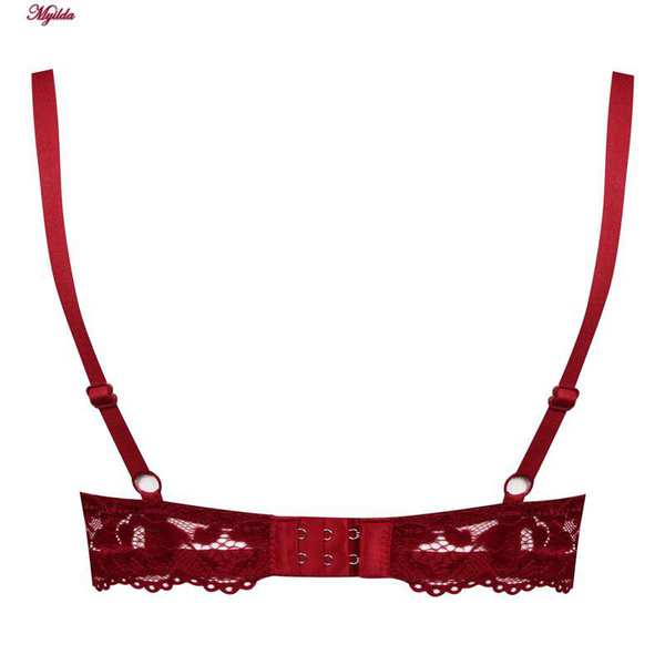 سوتین زنانه فنردار مدل پوش آپ هارنس رنگ زرشکی کد 5249-230 ماییلدا - تصویر 3