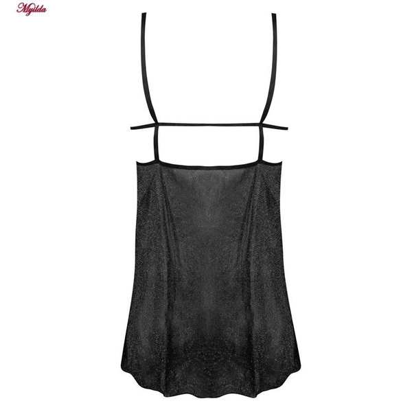 لباس خواب زنانه رنگ مشکی مدل 5244-2097 ماییلدا - تصویر 3