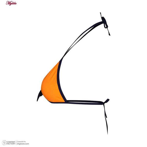 مایو 2 تکه دخترانه رنگ نارنجی مدل 11014 ماییلدا - تصویر 2