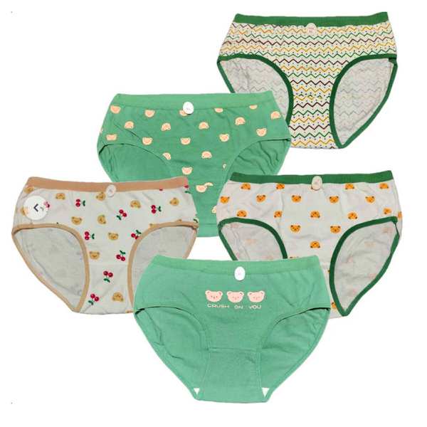 شورت زنانه طرح عروسکی تدی بسته 5 عددی ماییلدا