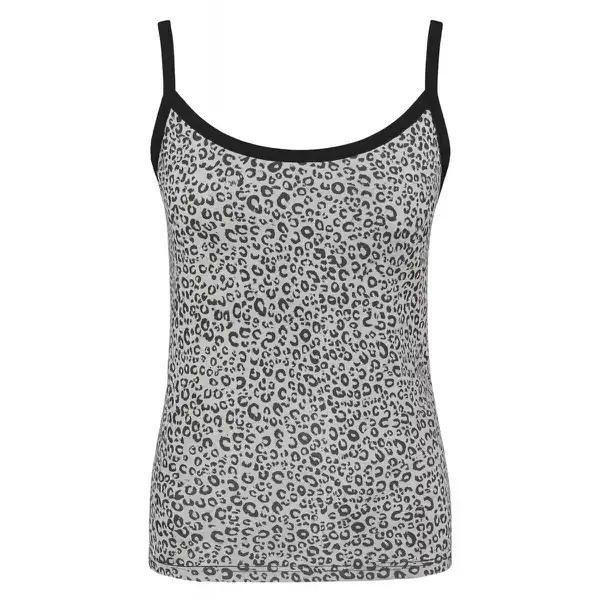 تاپ راحتی زنانه مدل پلنگی رنگ طوسی ماییلدا کد 5328-1