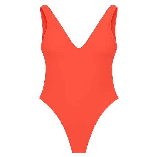 مایو زنانه رنگ نارنجی مدل h-1200 ماییلدا