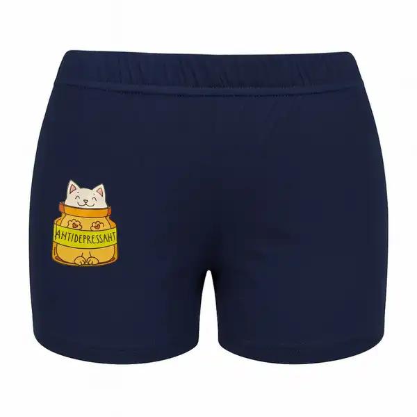 شلوارکراحتی زنانه مدل گربه رنگ سرمهای ماییلدا کد 5325