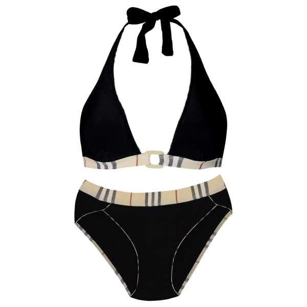 مایو زنانهمدل بدون فنر رنگ مشکی ماییلدا کد 3903-4