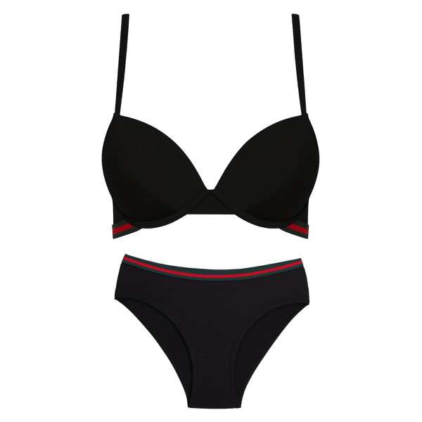 ست شورت و سوتین زنانه رنگ مشکی میسا مدل 5346-9030 ماییلدا