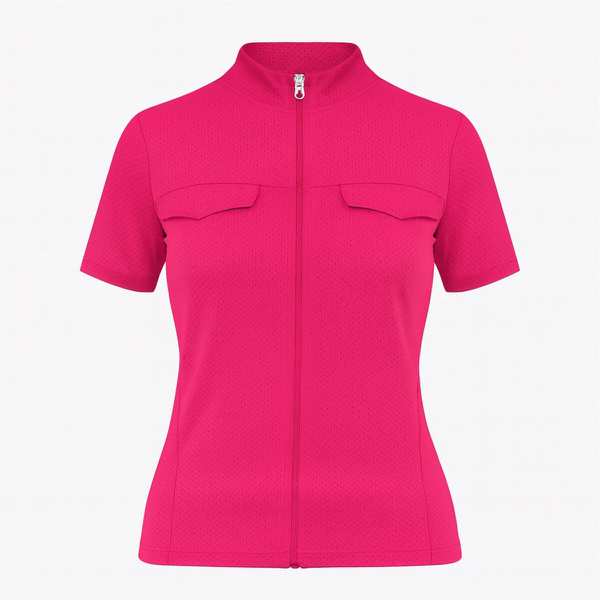 تی شرت آستین کوتاه ورزشی زنانه رنگ سرخابی ماییلدا مدل 5338-556