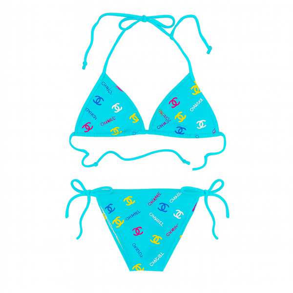 مایو دو تکه زنانه رنگ آبی مدل 1272 ماییلدا