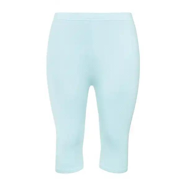 شلوارک راحتی زنانه مدل خال خالی رنگ آبی روشن ماییلدا کد 5329-6