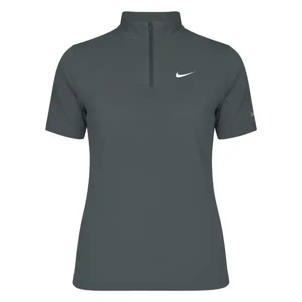 تی شرت آستین کوتاه ورزشی زنانه زیپدار رنگ طوسی مدل 5373-557 ماییلدا