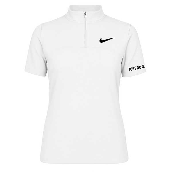 تی شرت آستین کوتاه ورزشی زنانه زیپدار رنگ سفید مدل 5373-557 ماییلدا