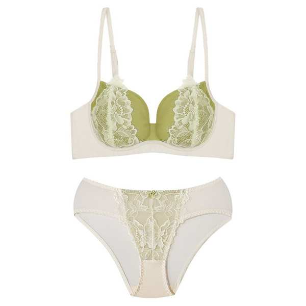 ست شورت و سوتین زنانه مدل بدون فنر رنگ سبز کد 5407-1313 ماییلدا