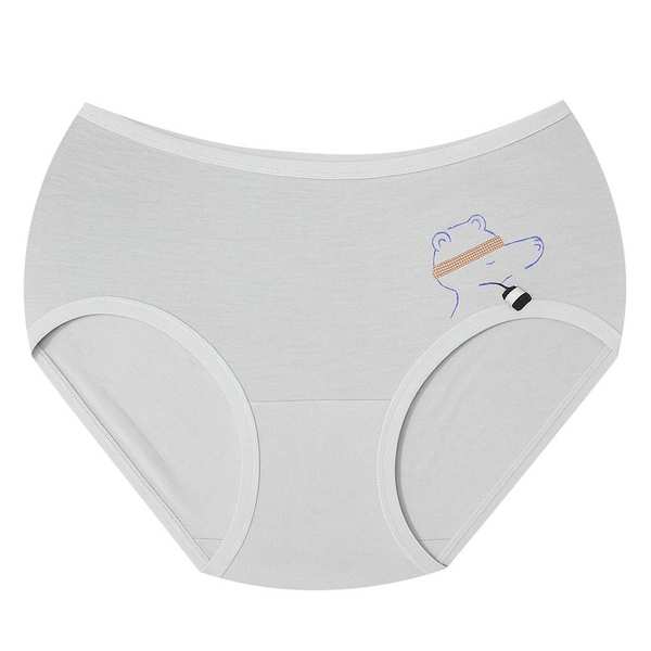 شورت زنانه خرسی رنگ طوسی مدل 5403-6626 ماییلدا