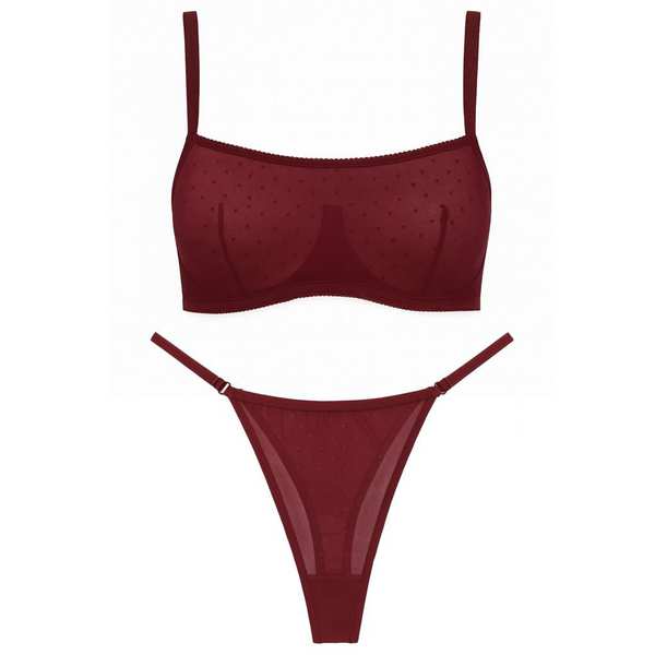 ست شورت و سوتین زنانه براگور مدل فنردار تاپی کد 5462-2030 ماییلدا