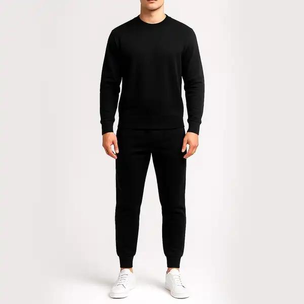 ست تیشرت آستین بلند و شلوار راحتی مردانه ماییلدا مدل تو کرکی کد 5497