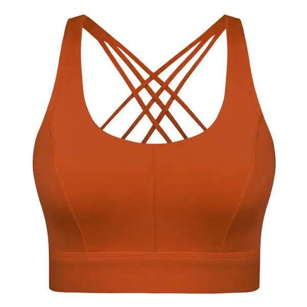 نیم تنه ورزشی زنانه ماییلدا مدل اسپرت پد ثابت پشت ضربدری کد 4848