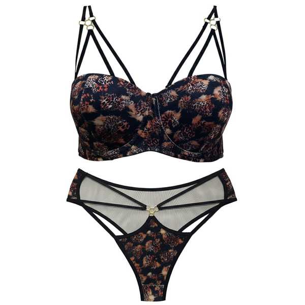 ست شورت و سوتین زنانه ماییلدا مدل فنردار هارنس دار کد 5470-2037