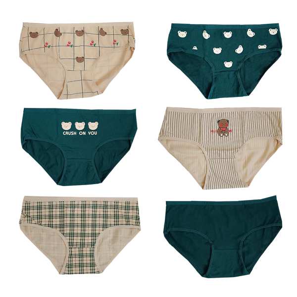 شورت زنانه مدل نخی بسته 6 عددی ماییلدا - ارسال طرح رندوم