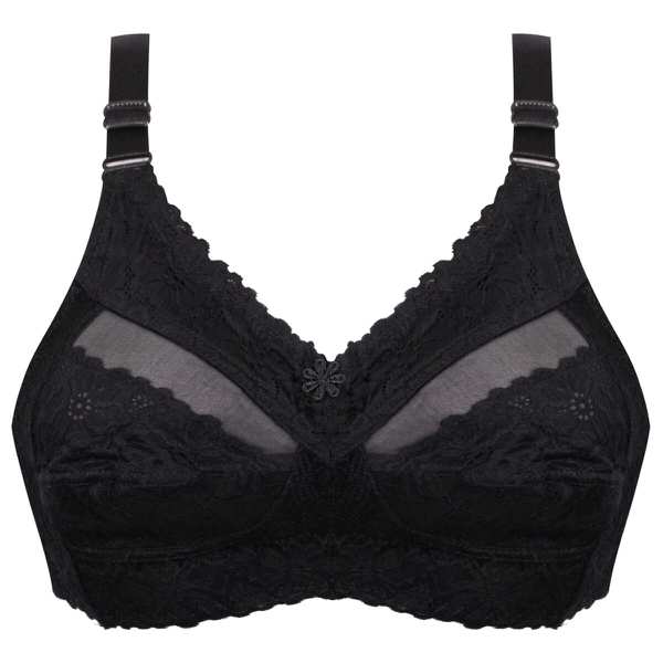 سوتین زنانه پانیذ مدل بدون فنر کد 66369 رنگ مشکی ماییلدا