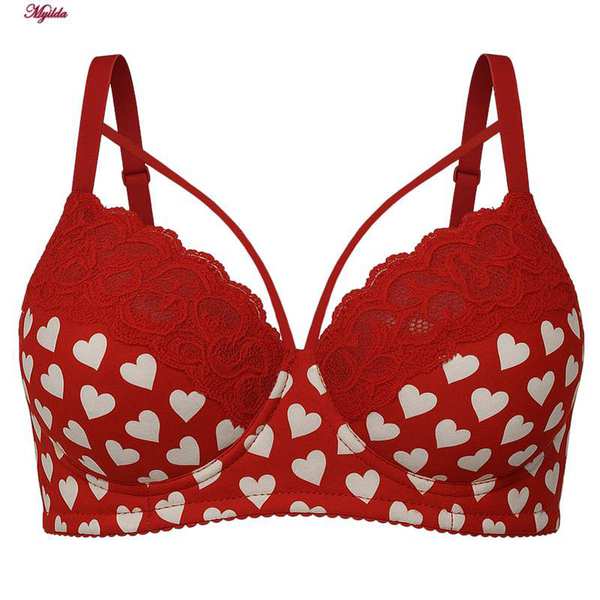 سوتین فنردار زنانه ماییلدا مدل هارنس دار قلب قلبی کد 5551