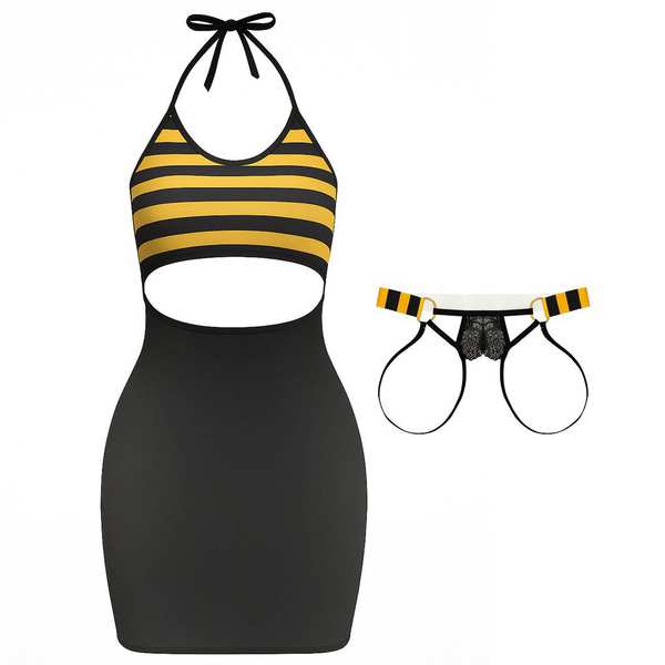 لباس خواب زنانه مدل زنبوری کد 5505-1004 ماییلدا