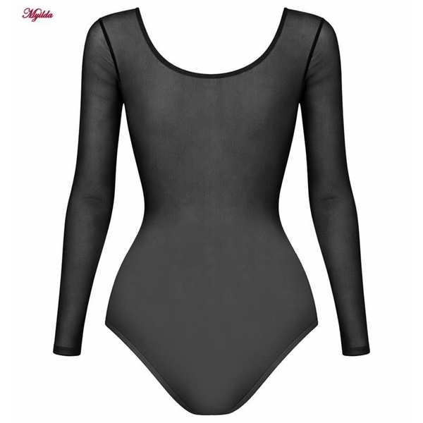 بادی آستین بلند زنانه مدل توری کد 5621 ماییلدا - تصویر 4