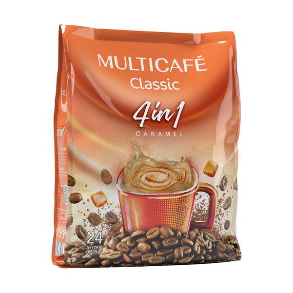 پودر قهوه فوری 1 × 4 کلاسیک مولتی کافه - 18 گرم بسته 24 عددی ایرسامارکت