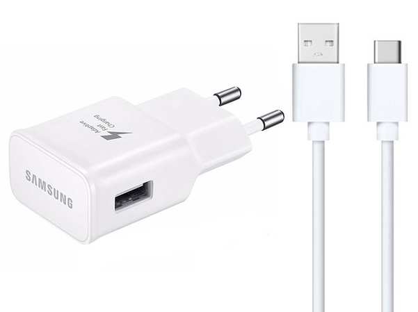 شارژر و کابل تایپ سی اصلی سامسونگ Samsung Fast Charging With Type-C Cable 15W848445NC8735