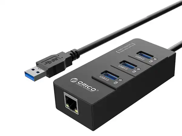 هاب اترنت و یو اس بی اوریکو Orico USB3.0 Gigabit Ethernet Adapter HR01-U3848434NC8724