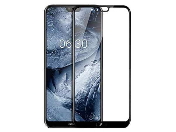 محافظ صفحه نمایش شیشه ای تمام چسب نوکیا Full Glass Screen Protector Nokia 6.1 Plus /Nokia X6848329NC8675