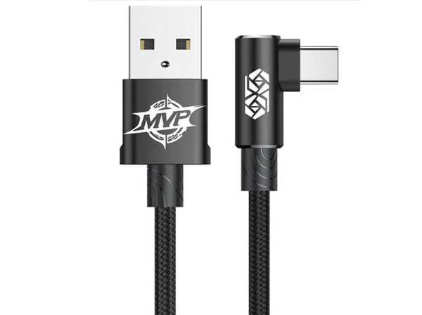 کابل یو اس بی به تایپ سی 100 وات یک متری بیسوس Baseus MVP 2 Elbow Type-C Cable 1M