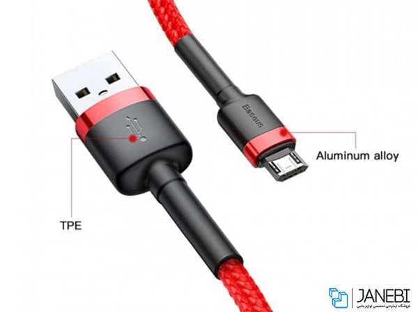 کابل شارژ سریع و انتقال داده میکرو یو اس بی بیسوس Baseus Cafule Micro USB Cable 1m - تصویر 11