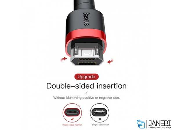 کابل شارژ سریع و انتقال داده میکرو یو اس بی بیسوس Baseus Cafule Micro USB Cable 1m - تصویر 9