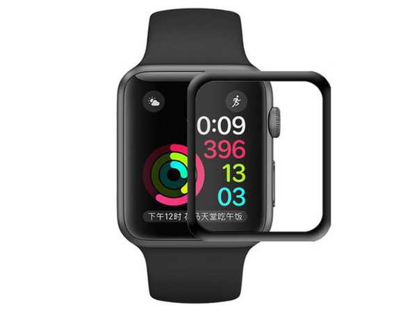 محافظ صفحه نمایش شیشه ای تمام چسب اپل واچ Glass Full Glue Apple Watch 38mm