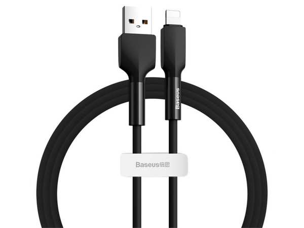 کابل شارژ سیلیکونی لایتنینگ بیسوس Baseus Silica Gel LightningCable 1M