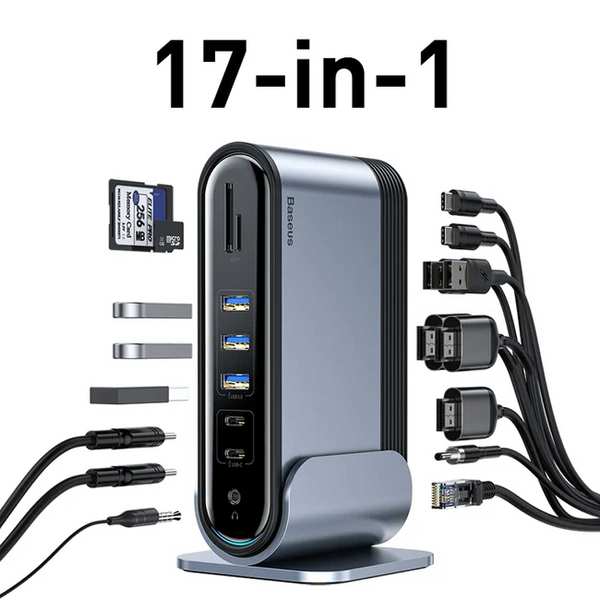 هاب 17 پورت تایپ سی بیسوس HUB003 CAHUB-DG0G