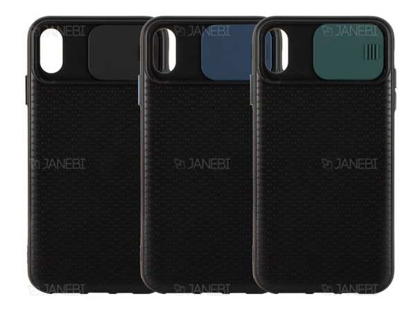 قاب محافظ با درپوش کشویی لنز آیفون Lens protector Case Apple iphone XS Max