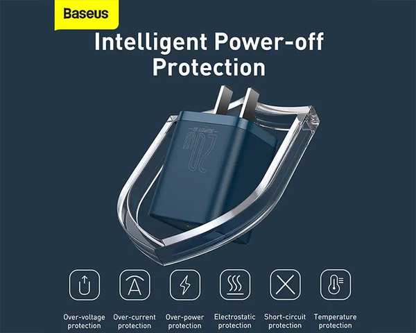 شارژر دیواری فست شارژ بیسوس Baseus Super Si Quick Charger 1C 20W CCSUP-A03 - تصویر 20