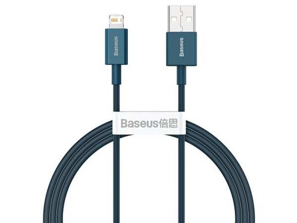 کابل شارژ سریع و انتقال داده دو متری لایتنینگ بیسوس Baseus superior series fast charging 2m cable 2.4A