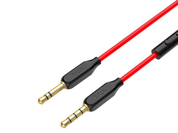 کابل صدا میکروفون دار هوکو Hoco UPA12 AUX With Mic Cable 1m - تصویر 3