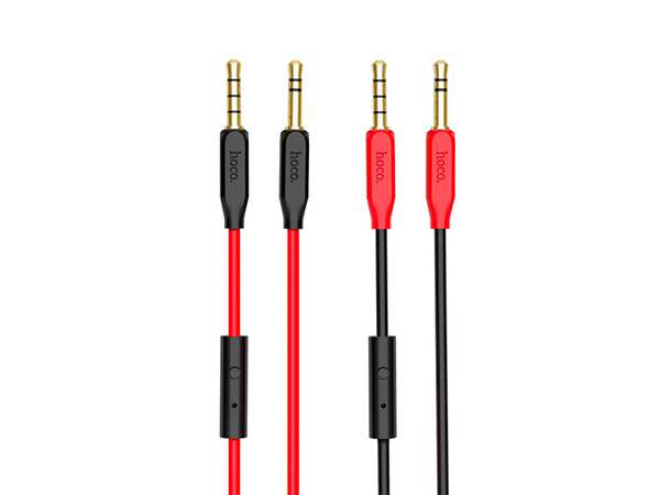 کابل صدا میکروفون دار هوکو Hoco UPA12 AUX With Mic Cable 1m - تصویر 4
