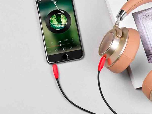 کابل صدا میکروفون دار هوکو Hoco UPA12 AUX With Mic Cable 1m - تصویر 7