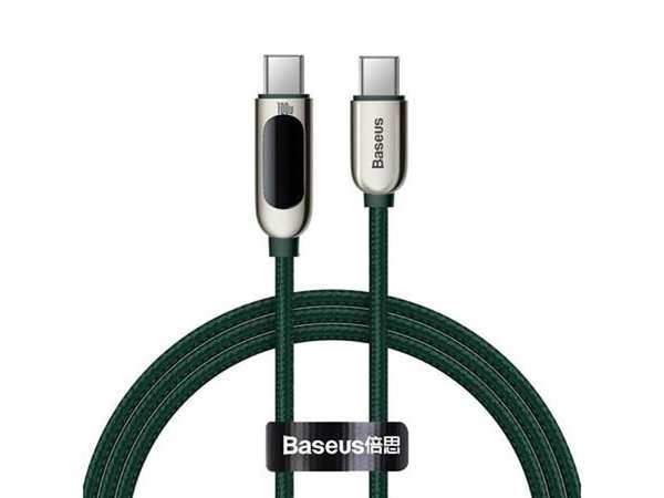 کابل شارژ سریع دوسر تایپ سی 100 وات بیسوس Baseus Display Fast Charging Data Cable 1m CATSK-B01 100w